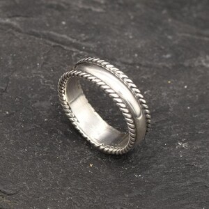 Braided Band, Minimal Ring, Detailed Ring, Artisan Ring, Handmade Silver Ring, Simple Silver Ring, Delicate Silver Ring, 925 Sterling Silver image 8