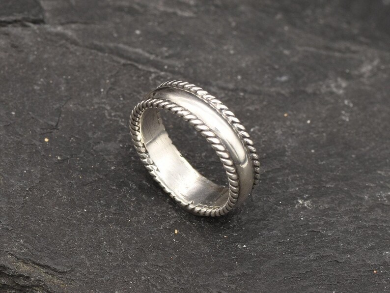 Braided Band, Minimal Ring, Detailed Ring, Artisan Ring, Handmade Silver Ring, Simple Silver Ring, Delicate Silver Ring, 925 Sterling Silver image 8