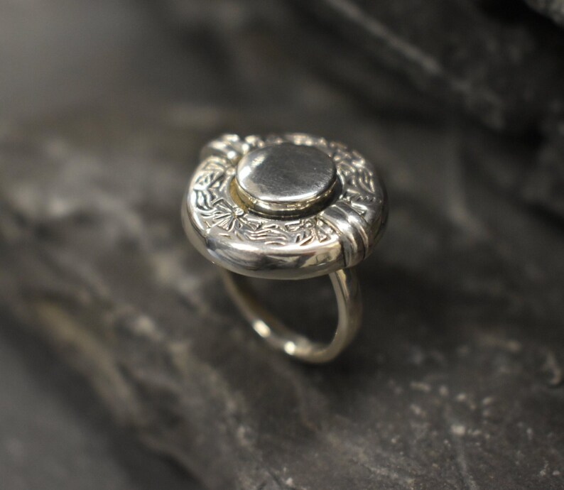 Tribal Ring, Egyptian Silver Ring, Vintage Silver Ring, Egyptian Ring, Vintage Ring, Unique Ring, Artistic Ring, Statement Ring, Silver Ring image 1