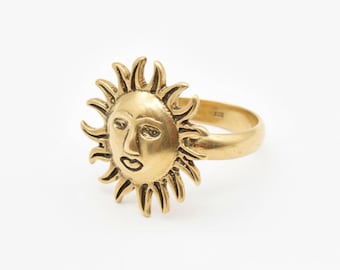 Bague En Plaqué Or Motif Éléphant - Taille 55 - Bijou D'occasion