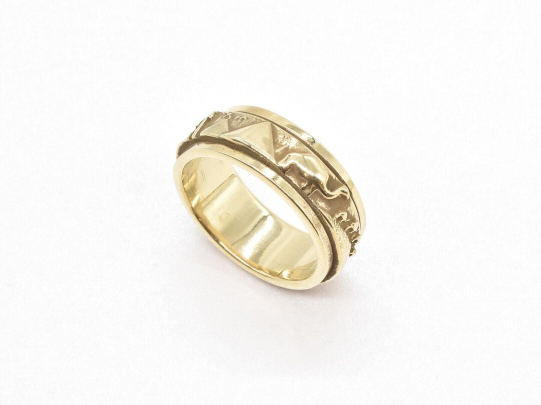 Spinning Dessert Ring, Camel Ring, Vintage Camel Band, Dessert Camel ...