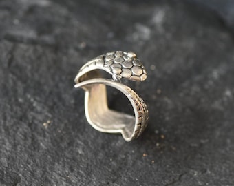 Bague serpent en argent, bague serpent, bague serpent, bague en argent massif, bague animal, bague python, bague en argent sterling, bague vipère, bague vintage