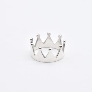 Silver Crown Ring, Crown Ring, Silver Tiara Ring, Tiara Ring, Princess Ring, King Ring, Queen Ring, Fairytale Ring, Silver Ring, 925 Silver