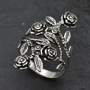 Silber Statement Ring, Silber Ring, Silber Ring von Adina