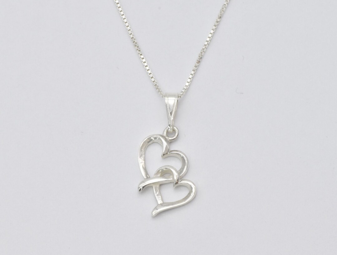 【STONEHENgE】Silver Material Two Heart Necklace SC1778 il_1080xN.5962247324_4xk6.jpg