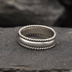 Braided Band, Minimal Ring, Detailed Ring, Artisan Ring, Handmade Silver Ring, Simple Silver Ring, Delicate Silver Ring, 925 Sterling Silver image 10
