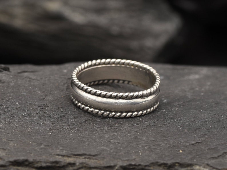 Braided Band, Minimal Ring, Detailed Ring, Artisan Ring, Handmade Silver Ring, Simple Silver Ring, Delicate Silver Ring, 925 Sterling Silver image 10