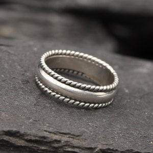Braided Band, Minimal Ring, Detailed Ring, Artisan Ring, Handmade Silver Ring, Simple Silver Ring, Delicate Silver Ring, 925 Sterling Silver image 9