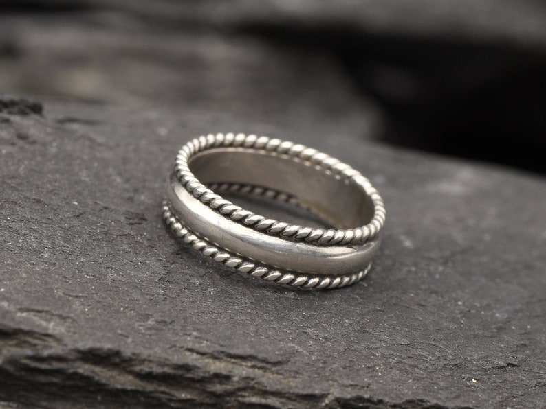 Braided Band, Minimal Ring, Detailed Ring, Artisan Ring, Handmade Silver Ring, Simple Silver Ring, Delicate Silver Ring, 925 Sterling Silver image 9