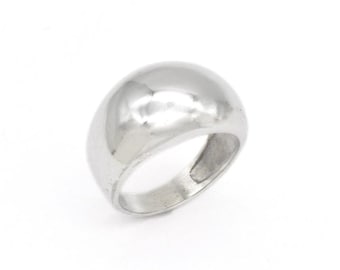Chunky Dome Ring, Breiter Dome Ring, Dickes Dome Band, Herren Silber Ring, Großer Dome Ring, Silber Daumenring, Sterling Silber Ring, Adina Stein