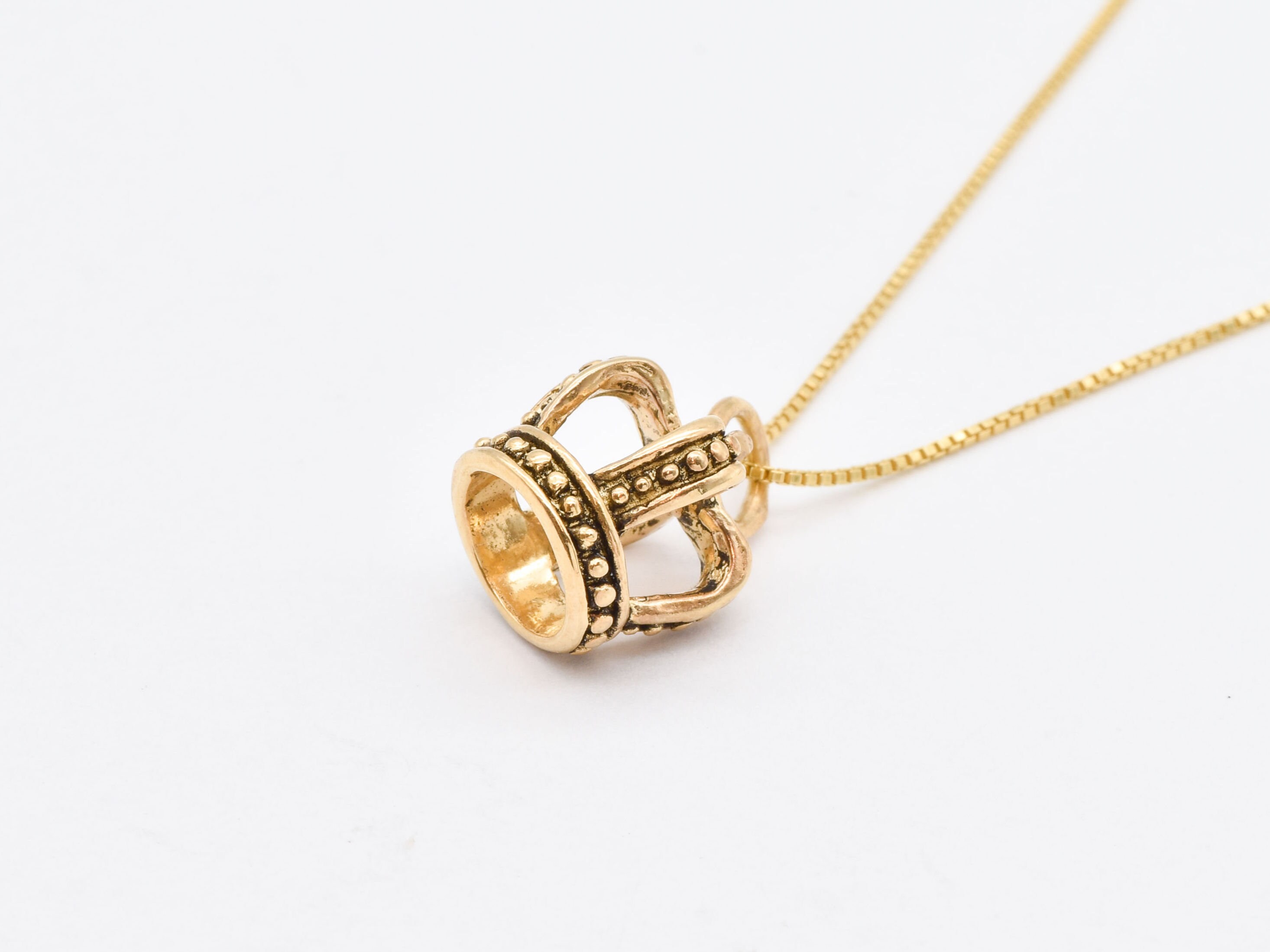 Gold Crown Necklace, Royal Crown Necklace, Crown Necklace