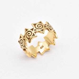 Gold Star Ring, Infinity Star Ring, Star Swirl Ring, Eternity Stars ...