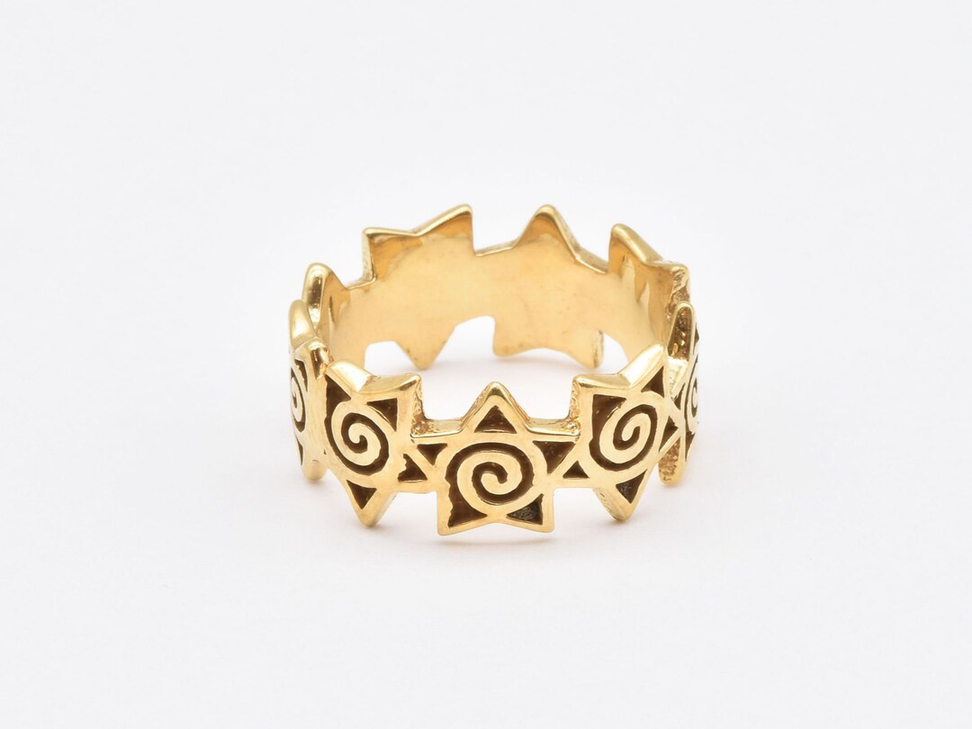 Gold Star Ring, Infinity Star Ring, Star Swirl Ring, Eternity Stars ...