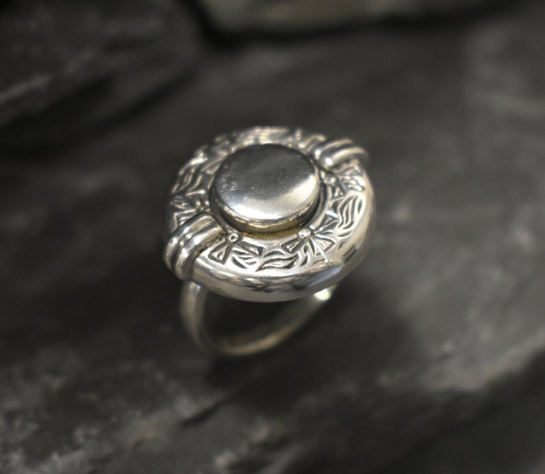 Tribal Ring, Egyptian Silver Ring, Vintage Silver Ring, Egyptian Ring, Vintage Ring, Unique Ring, Artistic Ring, Statement Ring, Silver Ring image 7