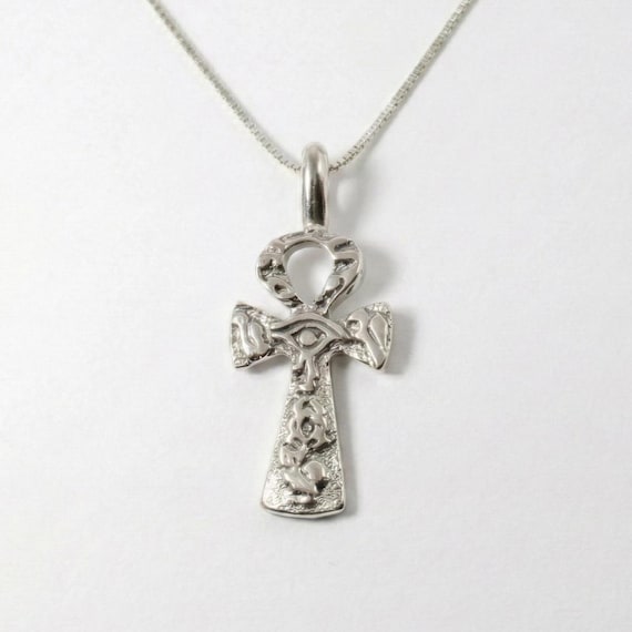 Ankh Pendant, Silver Ankh Symbol, Egyptian Necklace, Symbolic