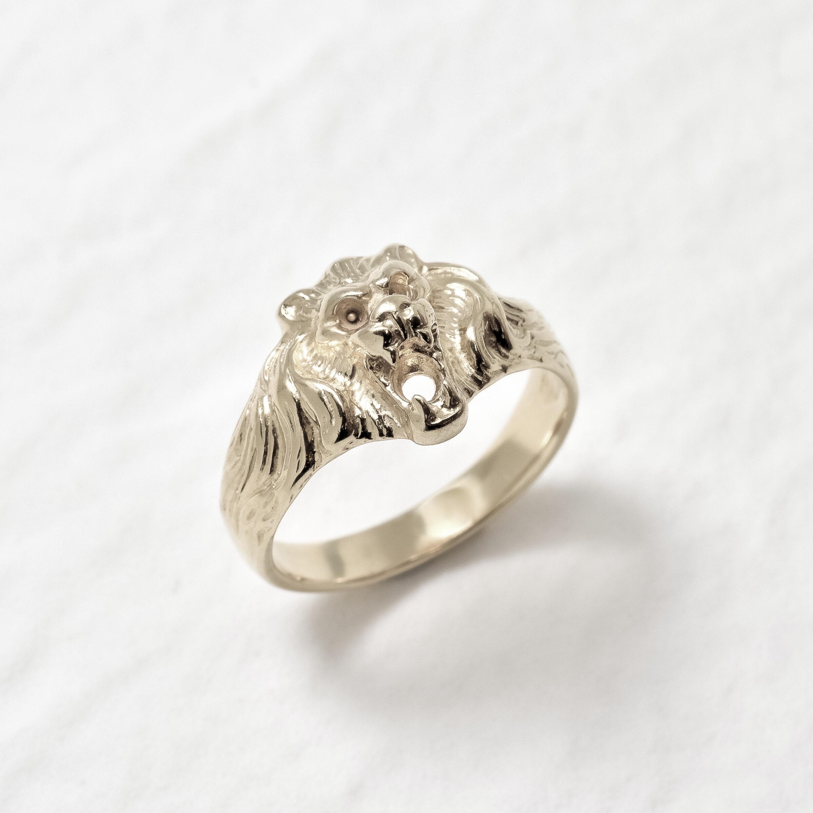 Lion Ring, Silver Lion Ring, Solid Silver Ring, Lion Head Ring, Leo Ring, Majestic Lion Ring, Anima Jewelry, Roaring Lion Ring, Vintage Ring
