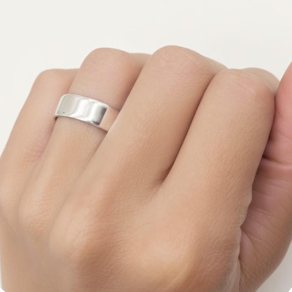 Alliance rustique en argent sterling martelé : alliances chaman - France
