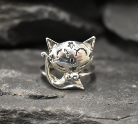 Cat hotsell ring etsy