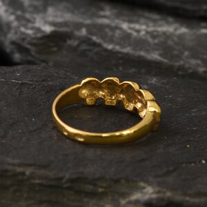 Gold Skull Ring, Skulls Ring, Gold Vintage Ring, Gold Skeleton Ring, Antique Ring, Handmade Ring, Artisan Ring, Original Ring, Gothic Ring image 9