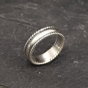 Braided Band, Minimal Ring, Detailed Ring, Artisan Ring, Handmade Silver Ring, Simple Silver Ring, Delicate Silver Ring, 925 Sterling Silver image 3