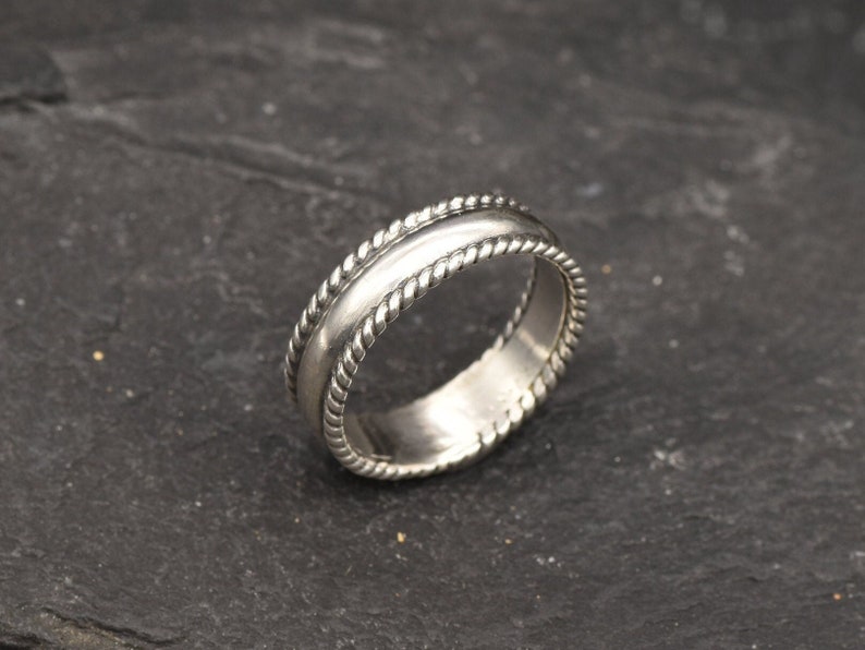 Braided Band, Minimal Ring, Detailed Ring, Artisan Ring, Handmade Silver Ring, Simple Silver Ring, Delicate Silver Ring, 925 Sterling Silver image 3