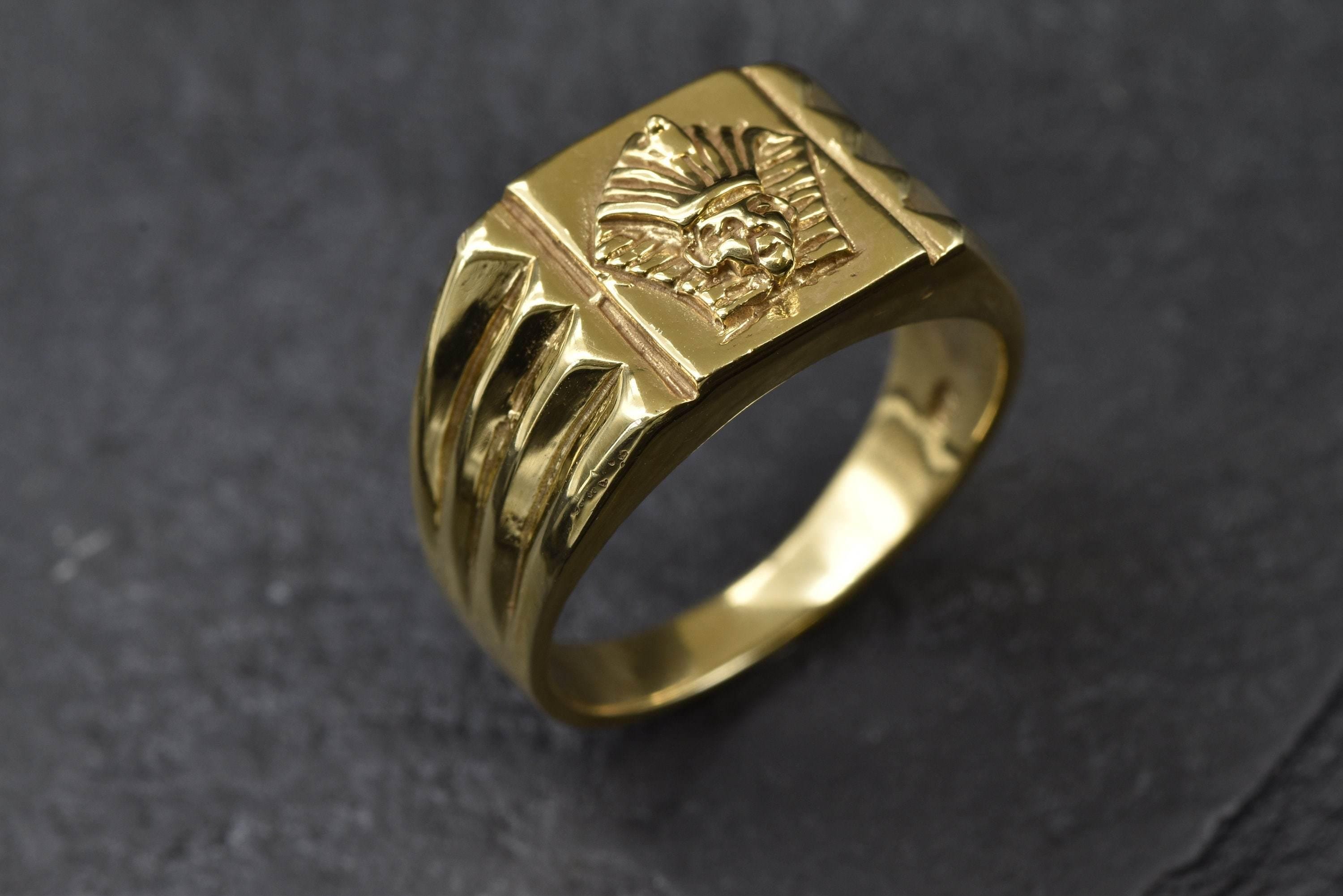【The Gold Gods】THE GOLD GOLDS SIGNANURE LOGOリング ☀️UNISEX NIKE Gold RING I Stainless Steel & Gold | Mens