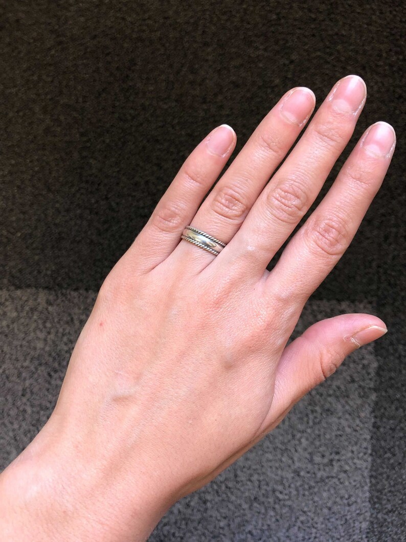 Braided Band, Minimal Ring, Detailed Ring, Artisan Ring, Handmade Silver Ring, Simple Silver Ring, Delicate Silver Ring, 925 Sterling Silver image 2