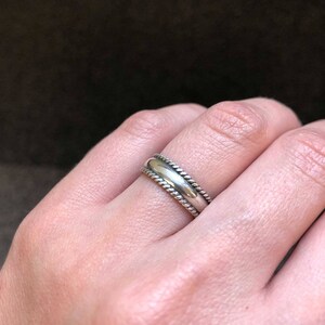 Braided Band, Minimal Ring, Detailed Ring, Artisan Ring, Handmade Silver Ring, Simple Silver Ring, Delicate Silver Ring, 925 Sterling Silver image 7