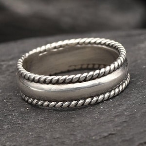 Braided Band, Minimal Ring, Detailed Ring, Artisan Ring, Handmade Silver Ring, Simple Silver Ring, Delicate Silver Ring, 925 Sterling Silver image 1