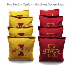 Iowa State Cyclones Cornhole Bags - Officially Licensed NCAA Regulation Corn Hole Bags