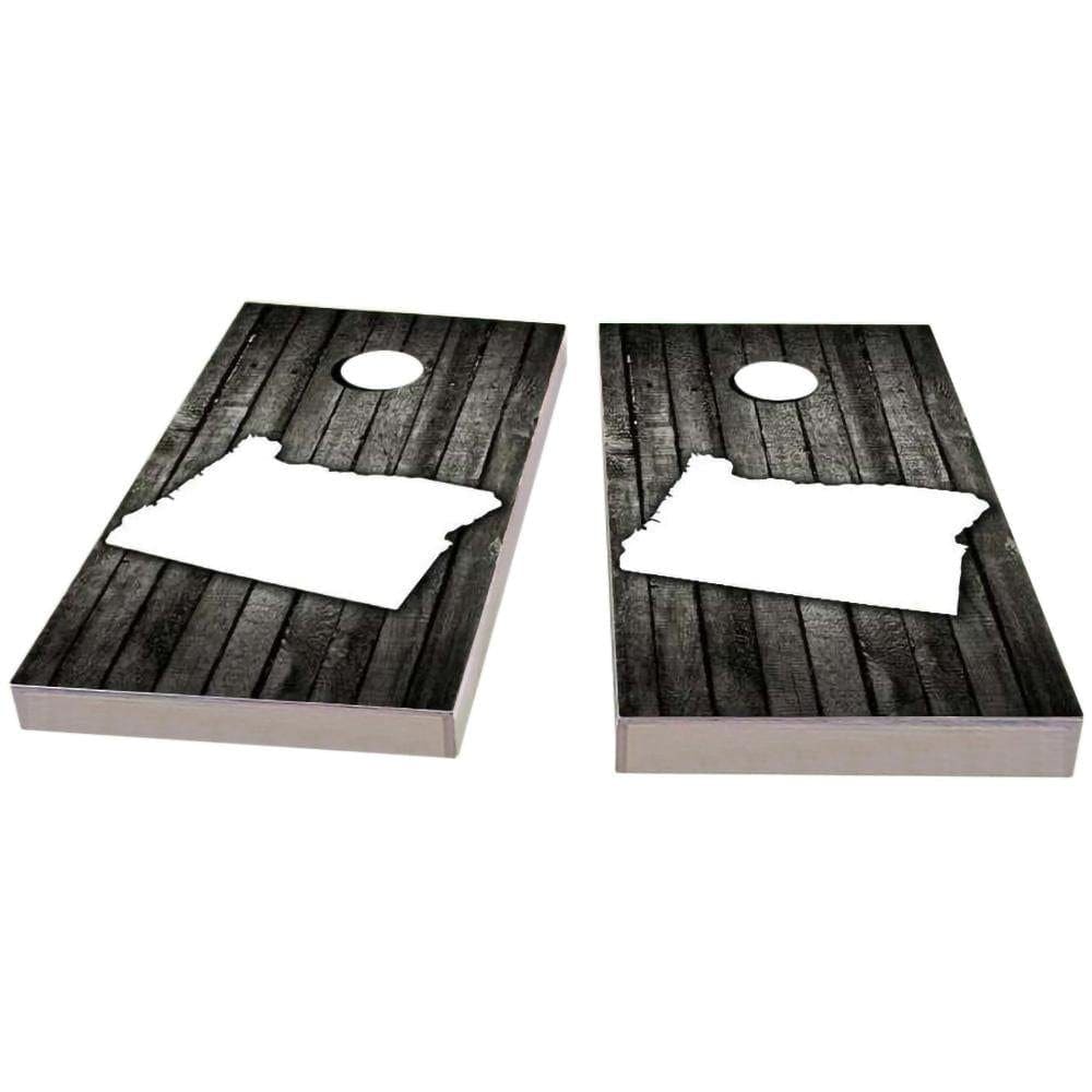 Oregon Wood Slat Cornhole Boards Complete Outdoor Game Set - Etsy