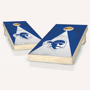 Seton Hall Cornhole Set: Tailgate Game (Official NCAA, Folding Boards)