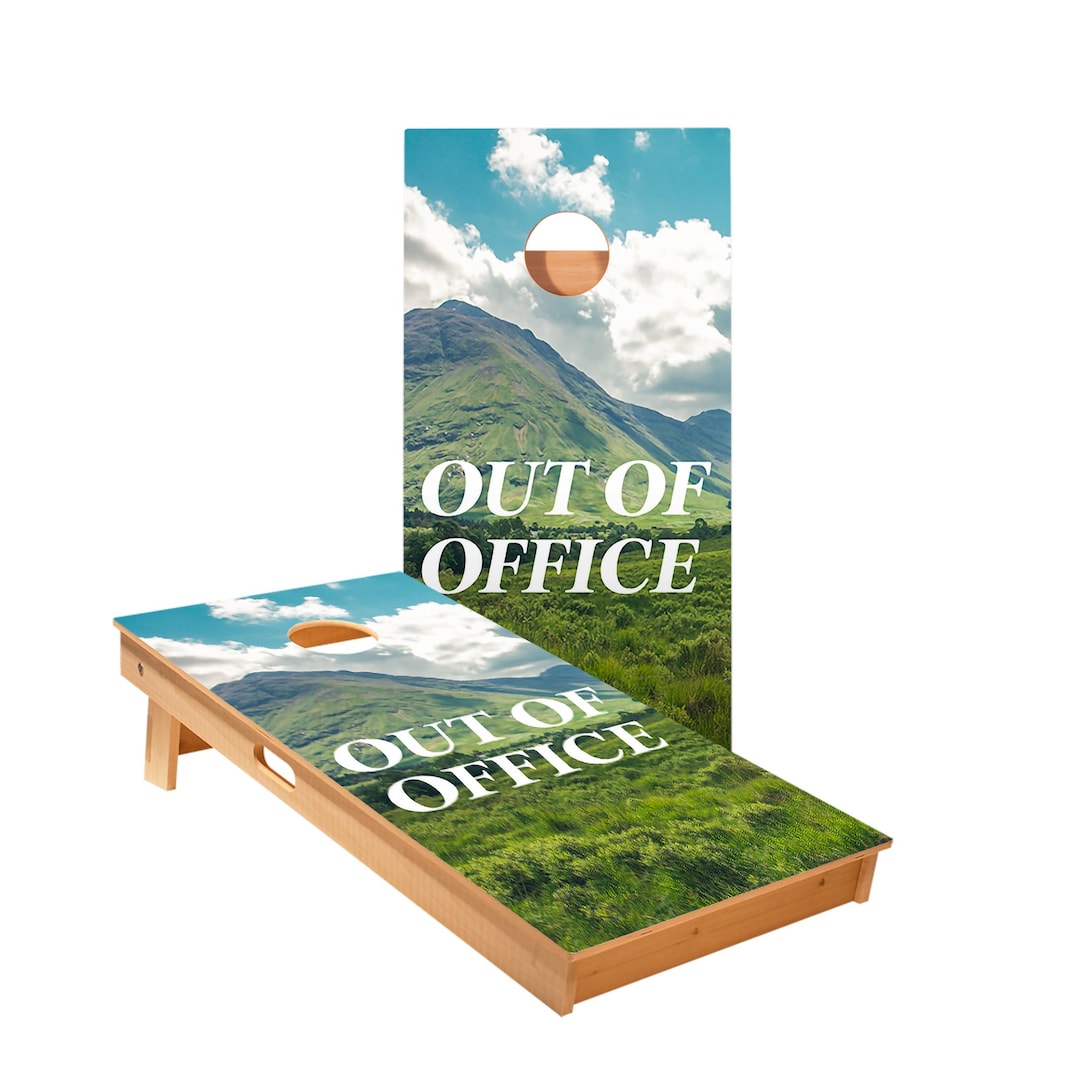 Out of Office Cornhole Boards - Portable, Regulation Size With Bags - Etsy