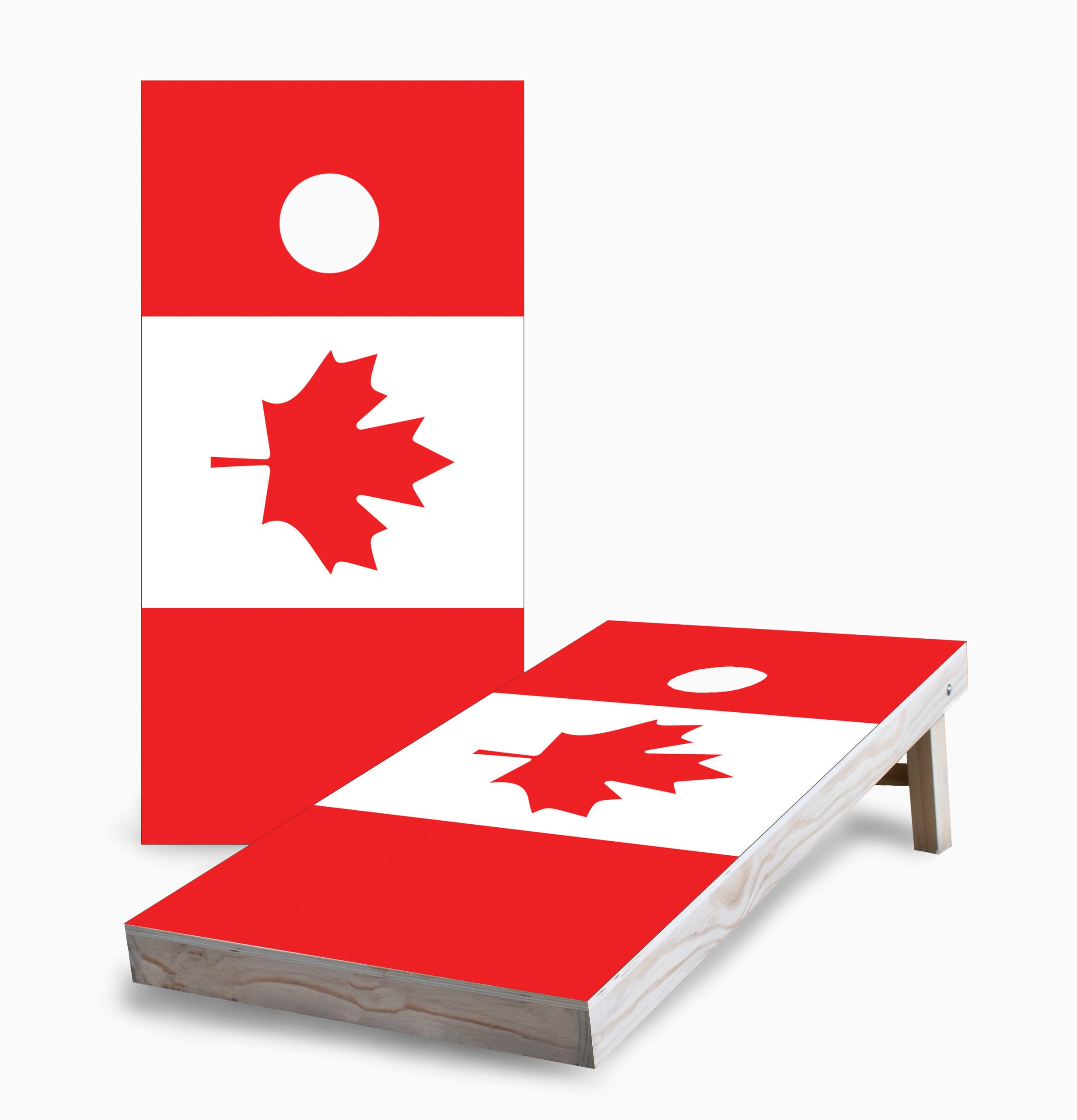custom cornhole boards with bags Bean bag toss game Canadian Flag