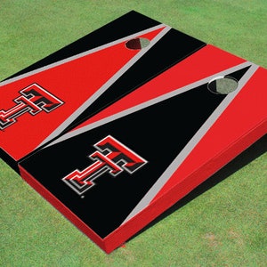 Texas Tech Red Raiders Alternating Triangle Cornhole Set, Officially Licensed NCAA Team Boards