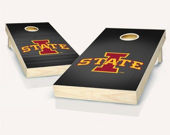 Officially Licensed Iowa State Cyclones Design Cornhole Set - Includes Boards, Team Bags & More - The Perfect Gift for Tailgating