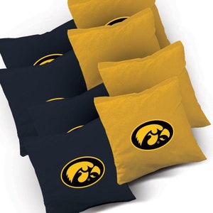 Iowa Hawkeyes Cornhole Bags - Officially Licensed NCAA Regulation Corn Hole Bags