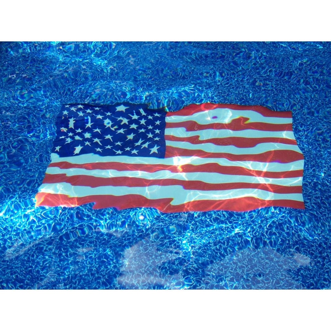 American Flag Themed Decorative Poolmat Mosaic Pool Art Etsy