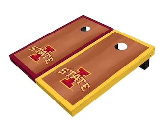 Iowa State Cyclones Rosewood Alternating Cornhole Set, Officially Licensed NCAA Team Boards, Includes 8 Bags & More