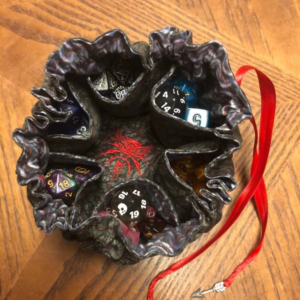 Embroidered Dice Bag Etsy