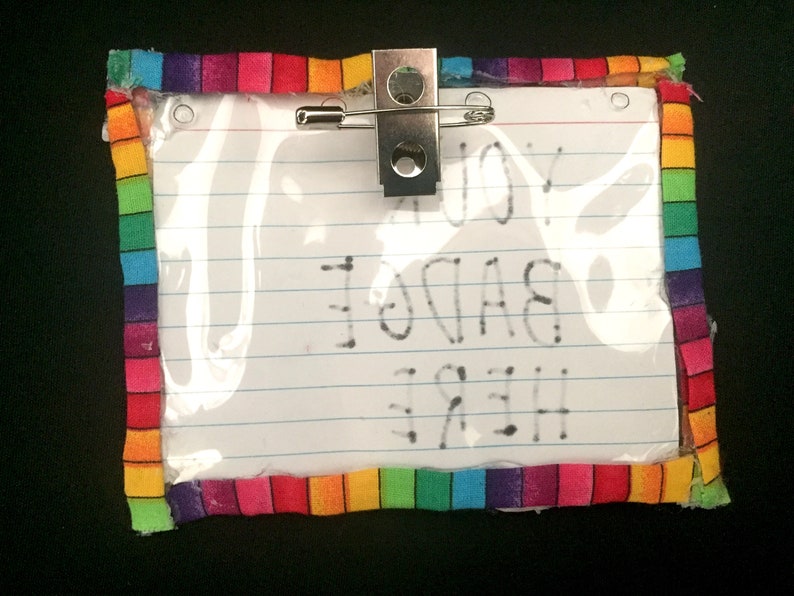 Rainbow Badge Holder
