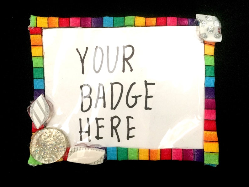 Rainbow Badge Holder