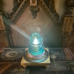 Glass Insulator Lamp #2