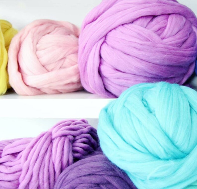 Merino wool yarn SALE 100 Merino wool roving for chunky Etsy