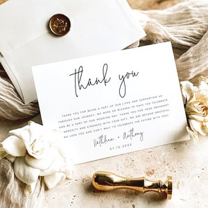 Boho Dankeskarten-Vorlage für Hochzeit Flache Dankeskarten, vollständig editierbar DIY Sofortiger Download Dankeskarte Sofortiger Download, #KTLN