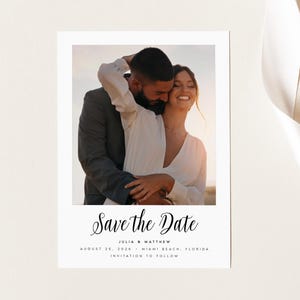 Foto Save the Date Karten Hochzeit, Hochzeitseinladung, Minimale Hochzeit Save the Date Karten mit Umschlägen, Hochzeitskarten, #JLIA