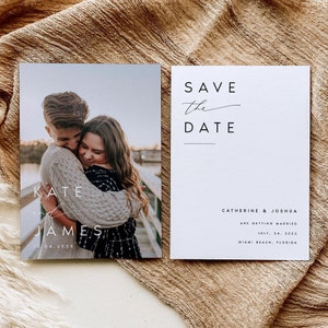 Save the Date, Printable Save the Date Wedding Template, Save the Date Card, Electronic Save the Date, Instant Download Self Editable, #KATE