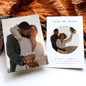 Printable Save the Date Wedding Template, Save the Date Card, Printable and Electronic Save the Date Evite Download Self Editable, #NNC