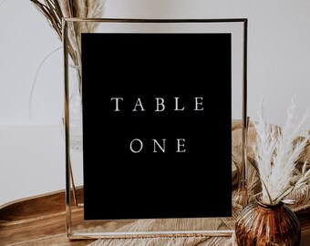Modern Wedding Table Number Template, Printable, Script, Minimalist, Simple, Elegant, Editable, Digital Download, Instant, Templett, #CHRLT