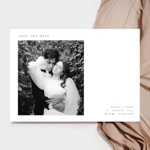 Minimalistische Save the Date Karten für Hochzeit, Hochzeitskarten, Moderne Hochzeit Save the Date Karten mit Umschlag, Hochzeitskarten, #ANYA